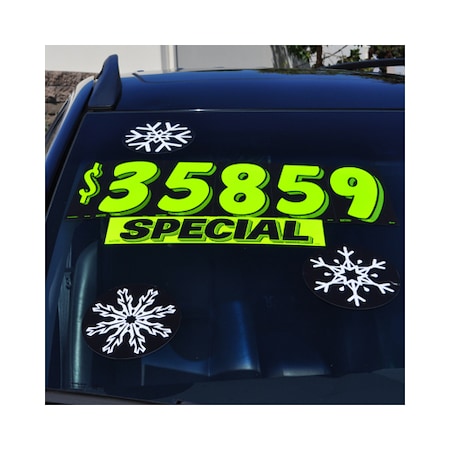 Ez Line Holiday Decal - Snowflakes Pk 537 - SNOW